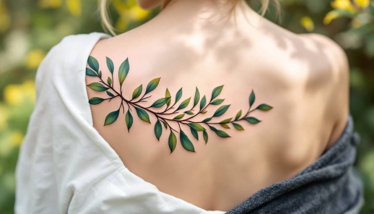 tatuaje rama de olivo