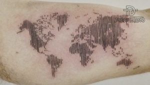 tatuaje con mapas